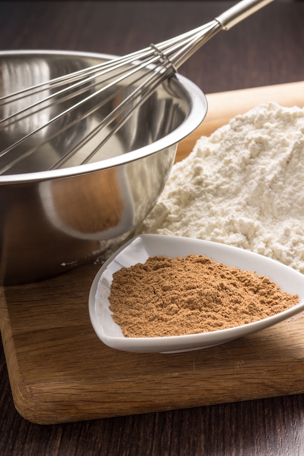 Baking ingredients background